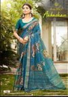 Aakashan By Kashvi Black Linen With Gold Zari Saree Wholesalers In Surat
